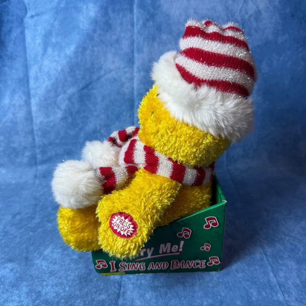 Vintage Dan Dee Singing Dancing Christmas Plush Teddy Bear Tested Works w/ Box